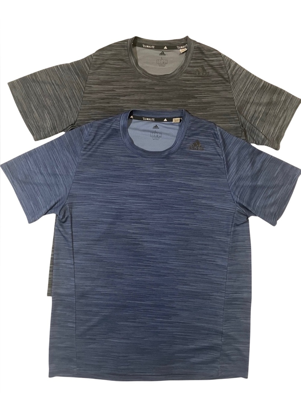 Adidas Mens Climalite Shirts Bundle Lot of 2 L